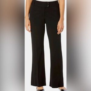 Rafaella Missy Curvy Fit Gabardine Bootcut Stretch Dress Pants With Pockets